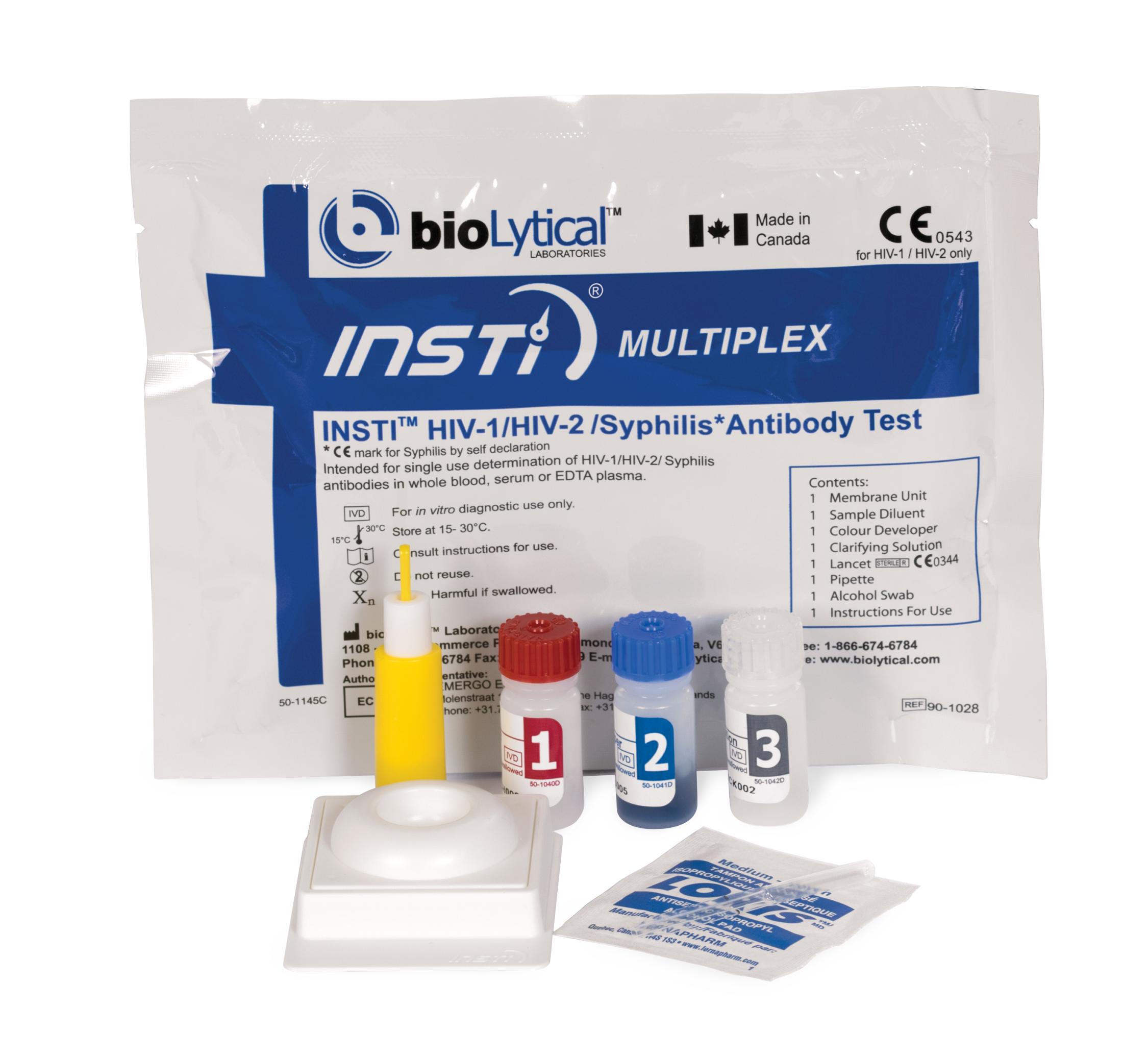Insti Multiplex HIV-1, HIV-2 and Syphilis Test with Rapid ...